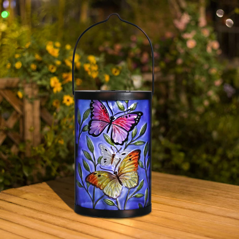 Lanterne solaire 14,75 "à DEL, lanterne décorative, lumières suspendues pour jardin, patio, décoration de table