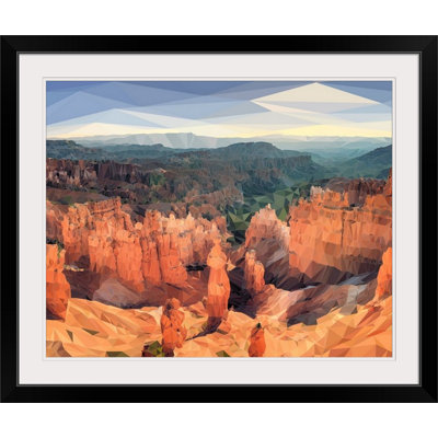 « bryce canyon-low-poly art », reproduction d’impression