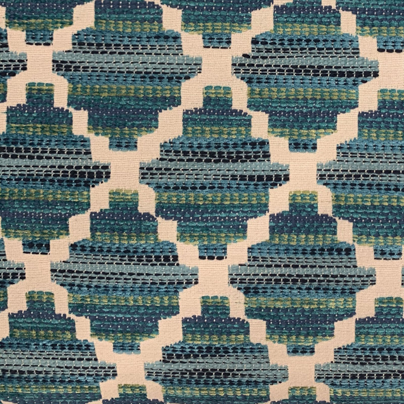 Coussin géométrique en zigzag, 20" x 30"