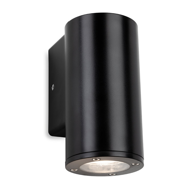 Black 14.8cm H Outdoor Armed Sconce