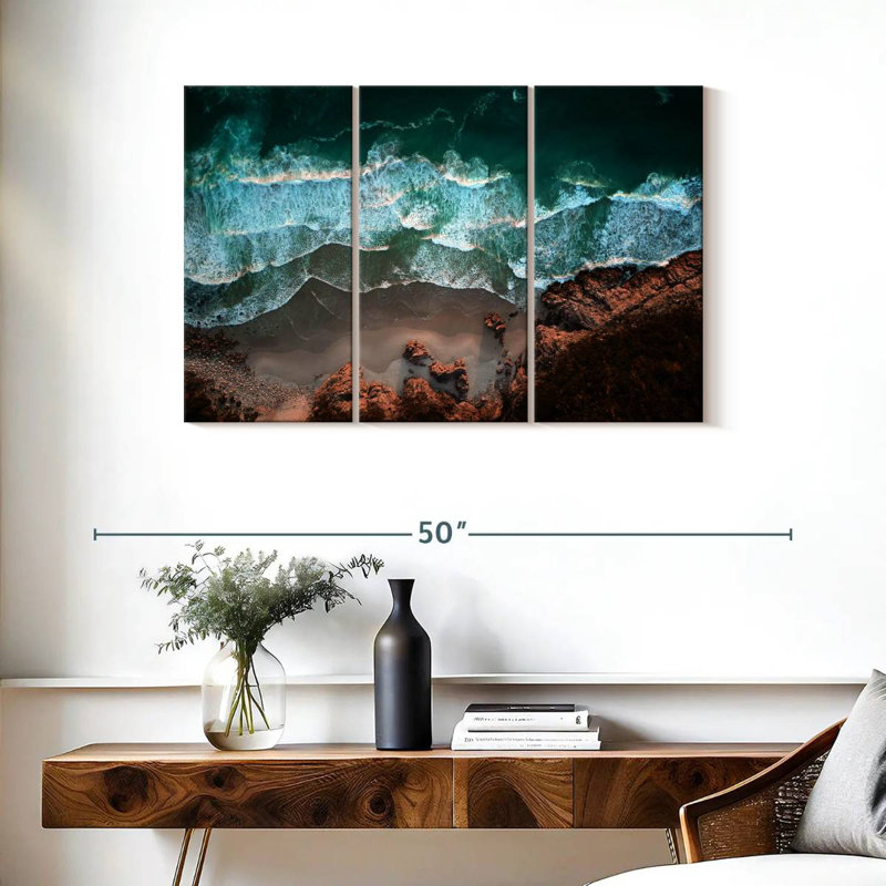 Gillard Coastal Ocean Waves, 24" H x 38" W