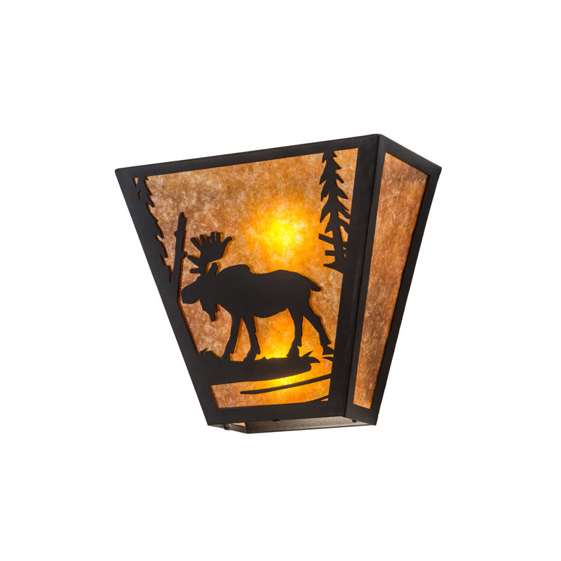 Rustic Lodge 2 - Light Sconce, Textured Black