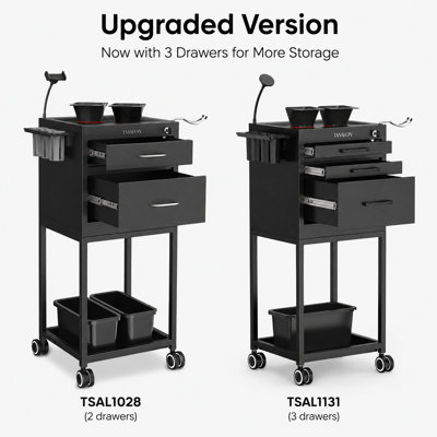 Chariot utilitaire multifonctionnel avec tiroir verrouillable TASALON