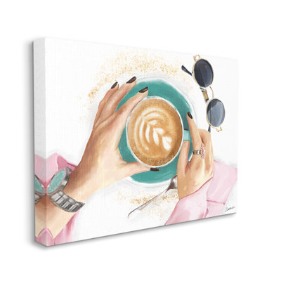 Tasse à café Fashionista, détail glamour cappuccino
