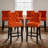 Velvet Kitchen Island Chairs Counter Height Barstools Set of 6-1120115412-1120115418-1139716721