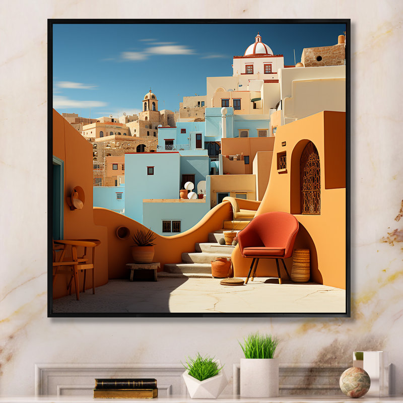 «Islam Medina Pop Art», impression, H 30 po x l 30 po x P 1 po, Cadre flottant noir