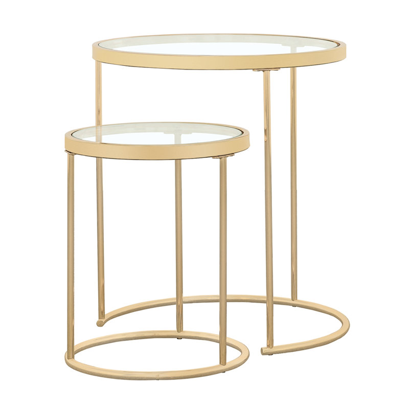 Shinde Glass Top Nesting Tables