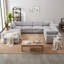 Canapé modulaire rembourré 8 pièces Nuccio-131635614