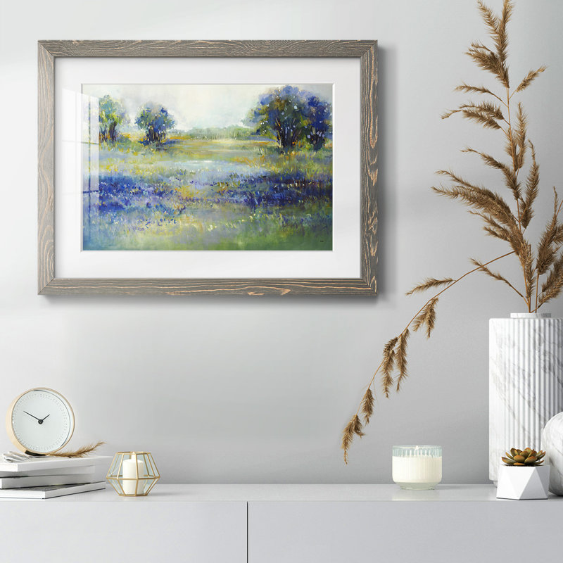 «Wildflower View», reproduction sur toile encadrée, H 28 po x l 42 po x P 1,5 po, Gris