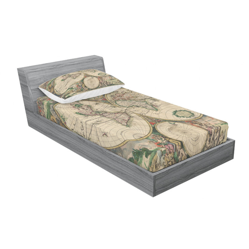 Microfiber Sheet Set, Twin XL Sheet Set with Fitted Sheet