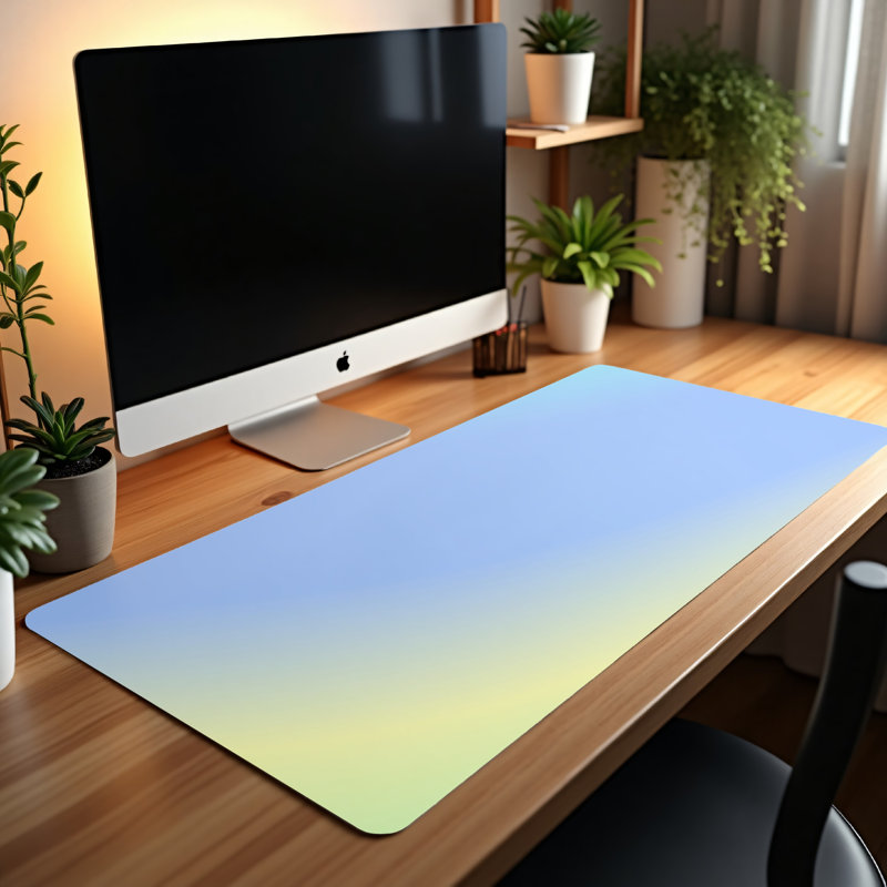 Polyester Desk Pad, 14.4x12.1
