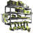 24-Inch 4-Layer Power Tool Storage Rack With Charging Shelf - Wall Mount Organizer For Drills, Tools, And Accessories