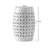 12" Accent Side End Table, Cylindrical, Industrial Style, For Living Room, Indoor/Outdoor, White | Gift Idea-166030479