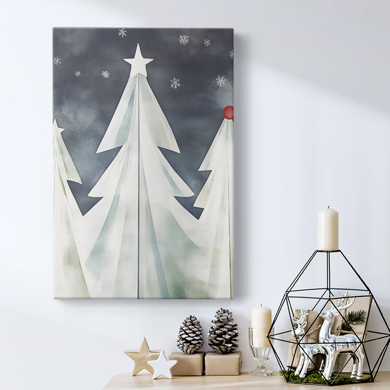 Art des Fêtes de Noël - Toile tendue avec châssis DCCCLVI, H 18 po x l 12 po