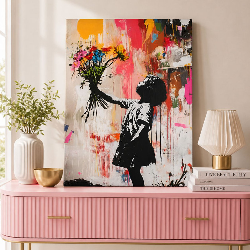 Peinture décorative sur toile