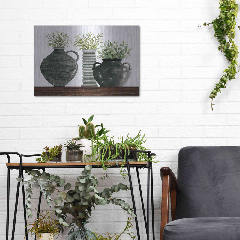 «Black Vase Set» par Cindy Jacobs, H 12 po x l 16 po