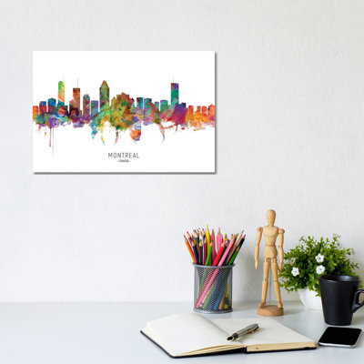 Montreal Canada Skyline by Michael Tompsett - Wrapped Canvas Gallery-Wrapped Canvas Giclée