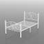 Base de lit plateforme simple en métal blanc avec tête de lit et pied de lit simple, rangement sous le lit de 12,6 po, aucun sommier tapissier requis-969758256-1028480336