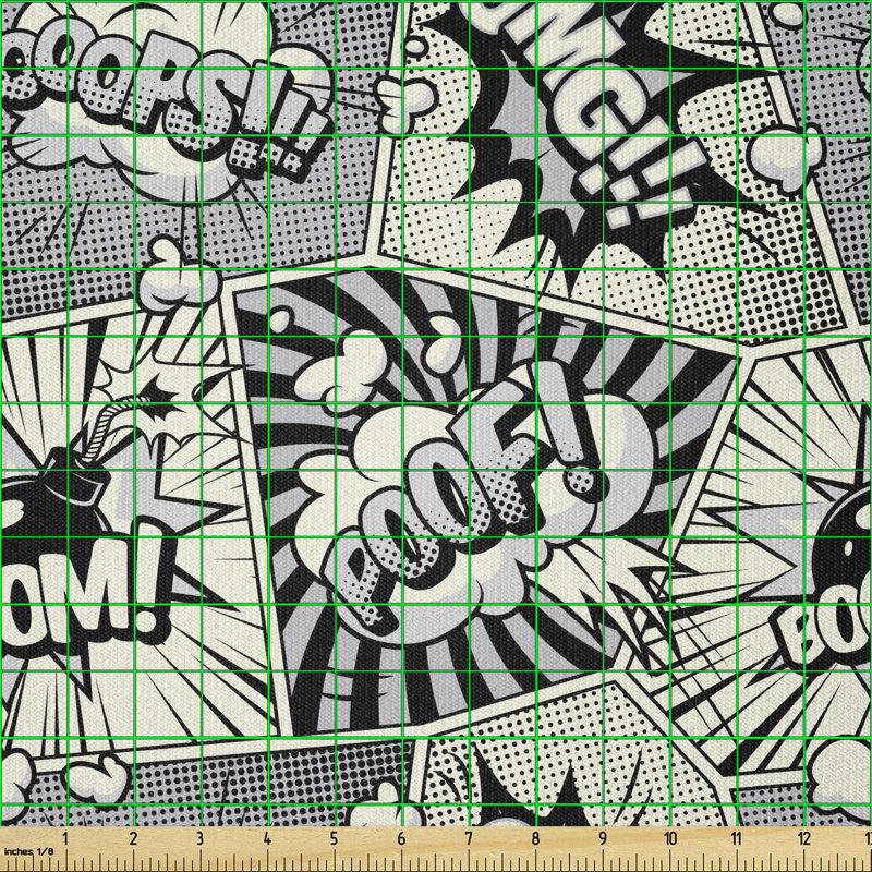 Deiah Bubbly Poof Boom Omg in Clouds Smoke Burst Multi-Purpose Fabric