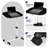 Mobile Computer Desk, Adjustable Height Standing Table, Laptop Desk Rolling Sit-Stand with Wheels-80291865