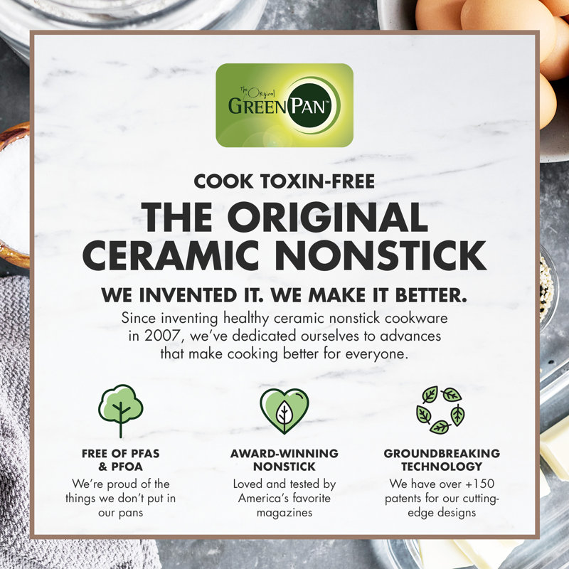 GreenPan Premiere Healthy Ceramic Nonstick 4-Piece Warp-Free Bakeware Set