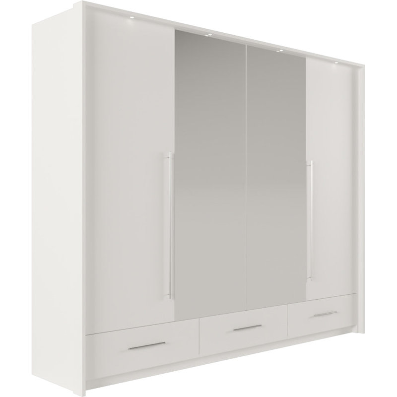 Blige Manufactured Wood Wardrobe, White Matt