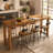 63" Solid Wood Bar Table, Rectangular Counter Height Pub Table for Home Bar