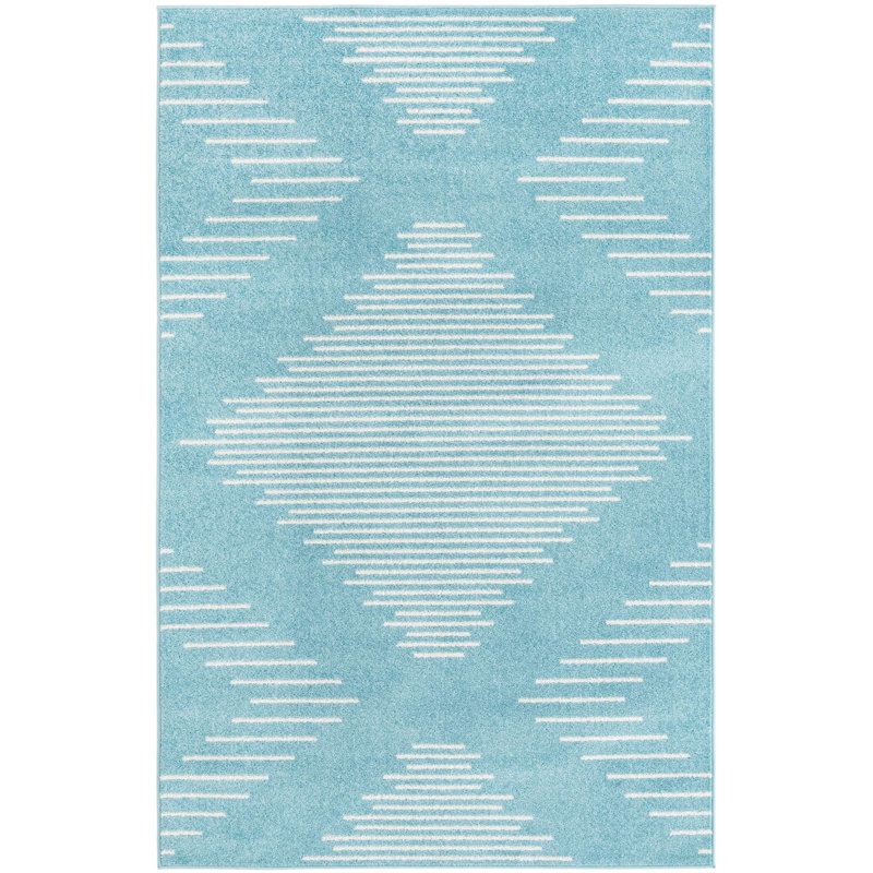 Geometric Indoor Rug, Rectangle 5'3" x 8'