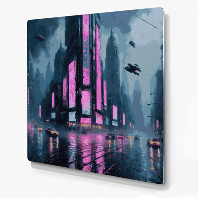 Art mural gris Sci Fi Cyberpunk