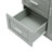 Grey Tall And Wide Storage Cabinet With Doors And Three Drawers For Bathroom Or Office Use | Gift Idea-515936326