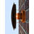 Rigel Amber Steel Wall Light
