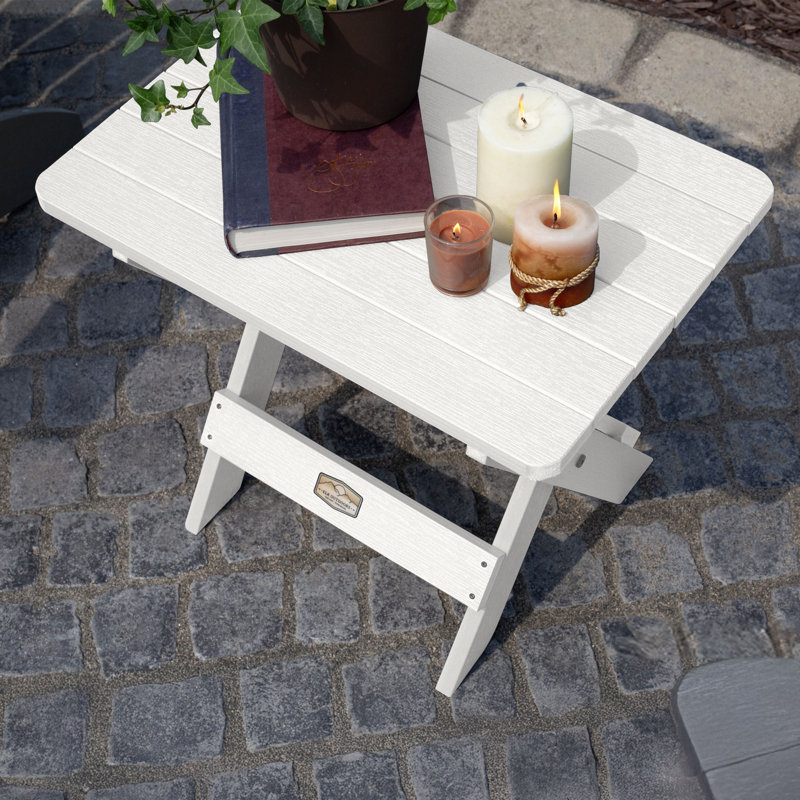 Table d'appoint pliante Newberg, Blanc