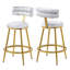 Ensemble de tabouret de comptoir en velours Chuna-20117420