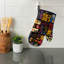 Sergé de coton brillant Ikat Oven Mitt