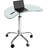 Maragozakis Adjustable Height Glass Aluminium Writing Desk-799567713