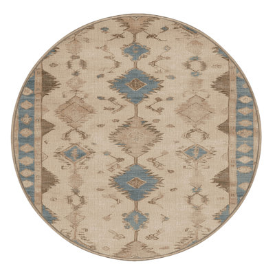 Machine Washable Afyon Beige Area Rug
