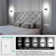 Dimmable LED Wall Sconces 4 Color Temperature Set of 2