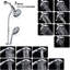 Barre de douche coulissante en acier inoxydable - Double pommeau 7 jets, fixation murale, raccord 1/2 po débit 1,8 gpm, anticorrosion