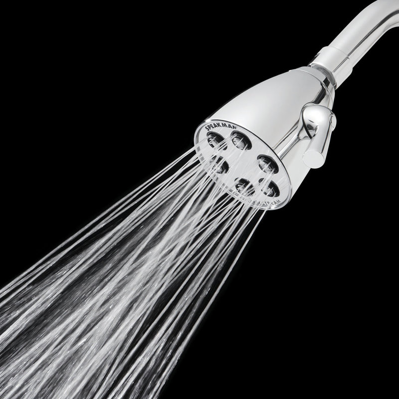 Icon Anystream Multi Function Adjustable Shower Head, Polished Chrome, 2.5 GPM
