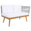 Ensemble de salle à manger rectangulaire avec coussins 127,9 po pour 5 personnes Faiqah-1638899725-1638899727