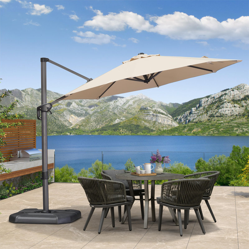 304cm Cantilever Parasol, Beige