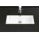 WS Bath Collections 17.3'' Glossy White Ceramic Rectangular Bathroom Sink with Overflow