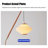 Medieval-style wooden 3D-printed floor lamp with hardware