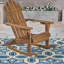 Chaise berçante en bois massif Mobley-31470453