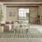 James Blue Green Modern Indoor Rug-1661381391