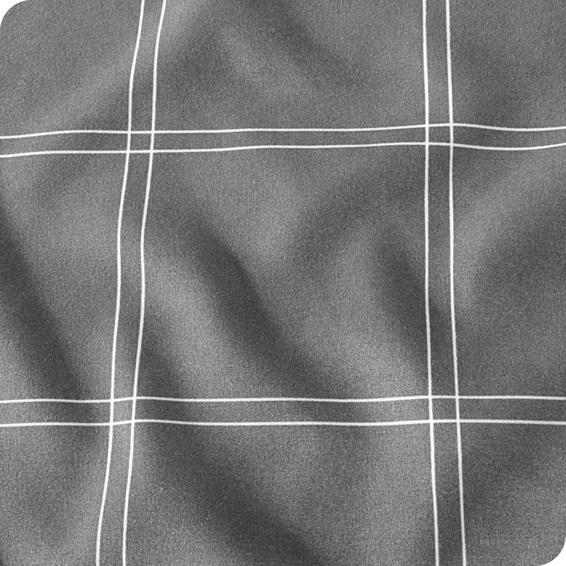 King Size Midnight Grid Microfiber Deep Pocket Sheet Set