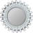 25.5" Sunburst Round Wall Mirror-80400474