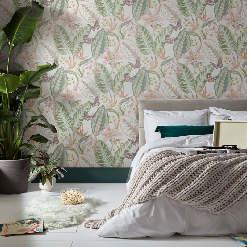 Floral Wallpaper Double Roll, Pastels