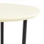Table de bout ovale à plateau blanc et tablette naturelle, base en métal, décorez votre table de salon en couleurs, ajoutant de l'élégance à la pièce