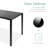Hekimhan 5-Piece Kitchen Dining Table Set w/ Glass Tabletop, 4 Faux Leather Chairs-351290944-347575862